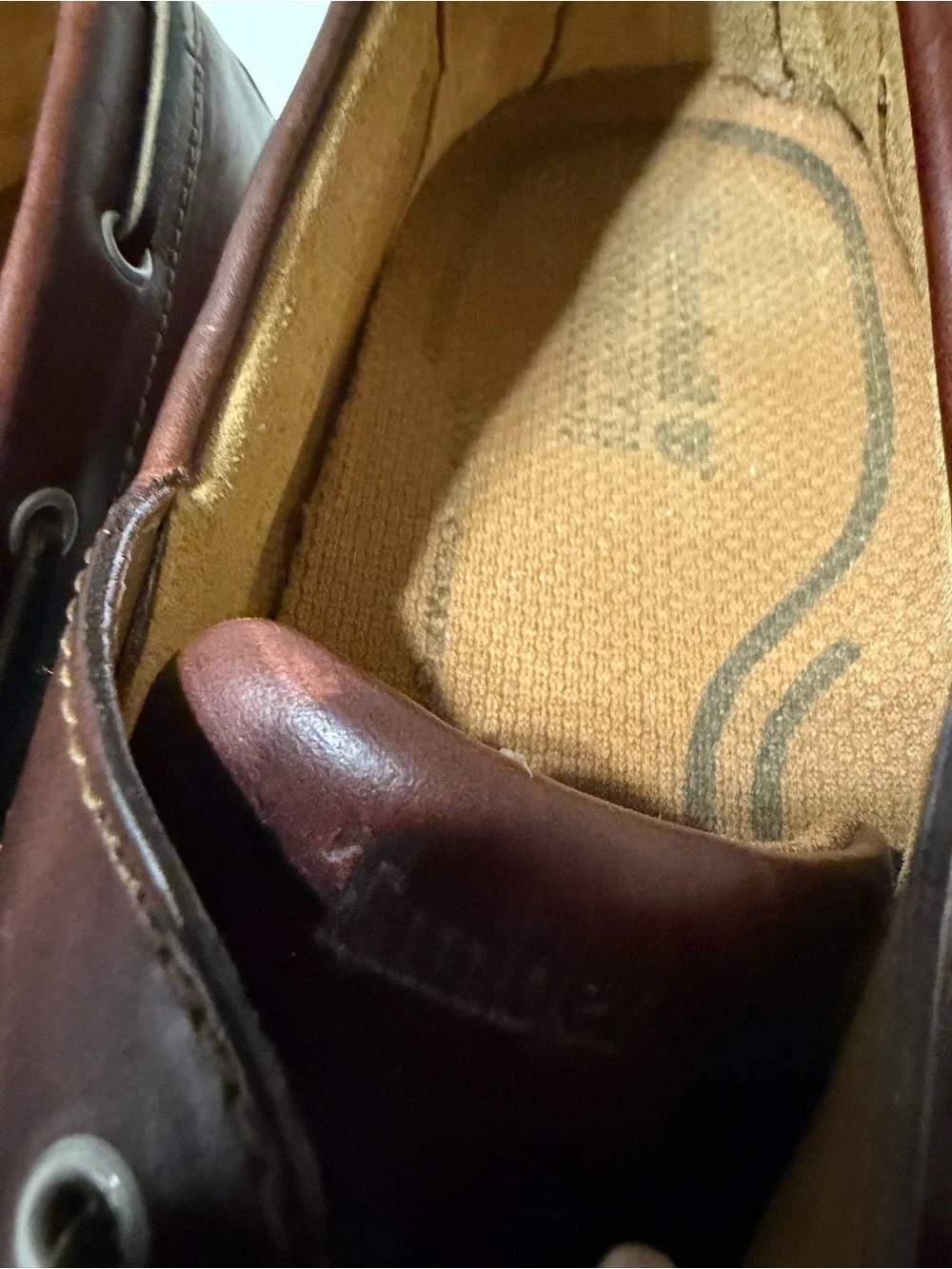 Timberland leather boat